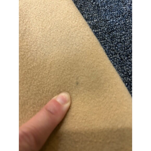 Vintage Chadwick’s 100% Wool Coat Sz 14 Double Breasted Tan Camel 48” Long - Picture 10 of 16